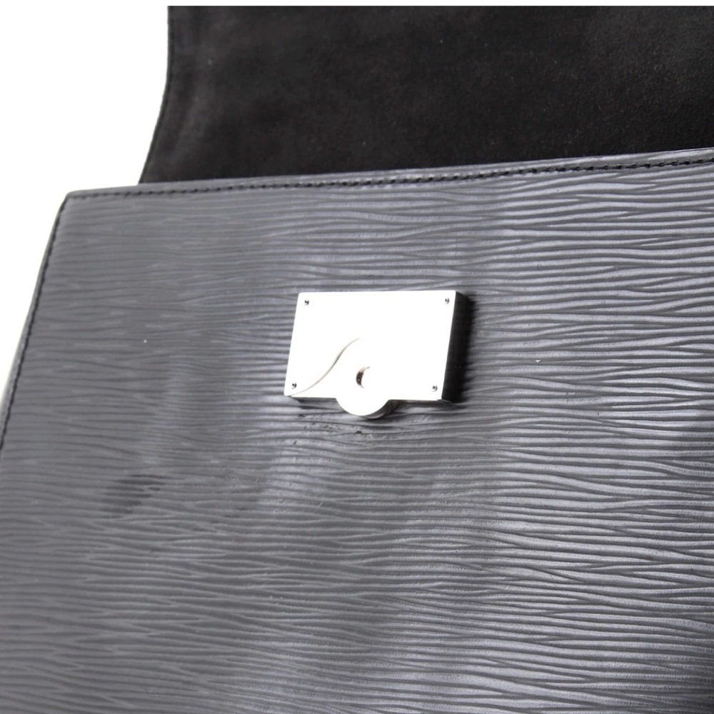 Louis Vuitton Cluny Top Handle Bag Epi Leather BB Black Handbag - Picture 9 of 11